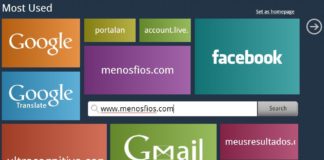Deixe a página inicial do Chrome com a cara do Windows 8 Extensão My Sites para Chrome