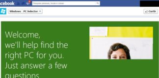 Microsoft mostra como escolher um bom computador Aplicativo PC Selector menosfios.com