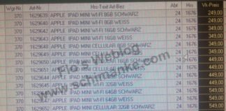 Saiba os preços do iPad Mini