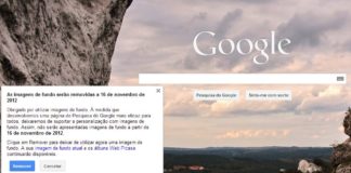 Fim de linha para as imagens de fundo na página de pesquisa da Google Fim, imagens do fundo