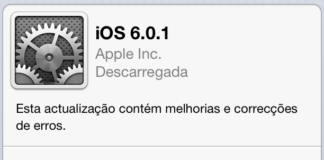 Disponível actualização para iOS 6.0.1