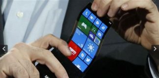 Samsung exibe o Smartphone com o ecrã flexível…