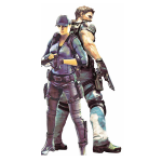 chris-redfield-and-jill-valentine Resident Evil