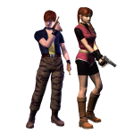 claire-redfield-and-steve-burnside Resident Evil Code Veronica