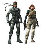 solid-snake-and-meryl-silverburgh Metal Gear series