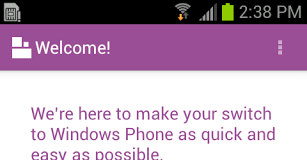Teste o Windows Phone no seu Android