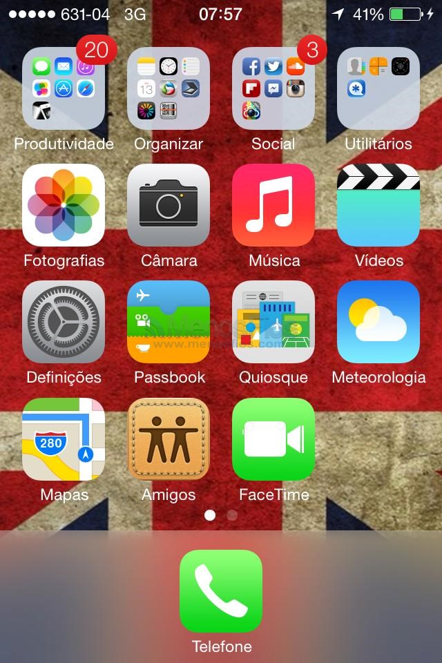 Nova interface do iOS7