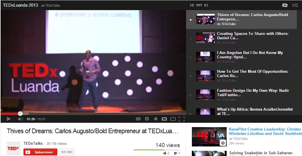 Vídeos do TEDxLuanda 2013