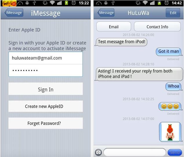 iMessage para Android