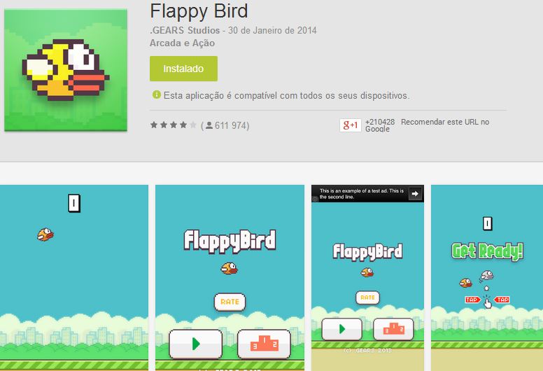 Jogos] Flappy Bird é retirado da Play Store e da iTunes App Store - Menos  Fios