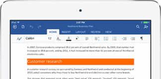 Microsoft lança pacote Office para iPad