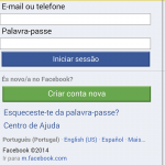 Acesso ao Facebook Zero usando o Google Chrome