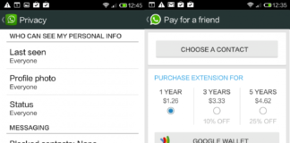 WhatsApp para Android agora permite que você pague subscrição de um amigo