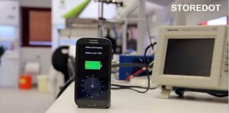 Dispositivo inovador promete carregar a bateria do telemóvel em 30 segundos! Protótipo do Super Carregador "StoreDot"