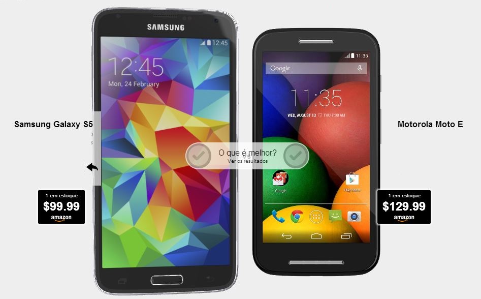 Samsung Galaxy S5 Vs Motorola Moto E