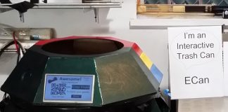 Balde de lixo inteligente recompensa usuários com moedas virtuais