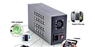 Um dispositivo que carrega 60 telefones de uma vez! Carregador