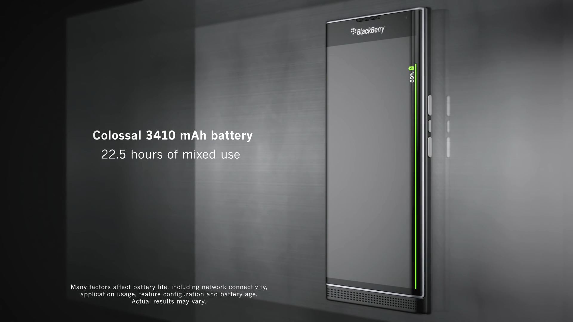 Colossal battery of 3410 mAh (with up to 22.5 hours of use depending on clear activities)