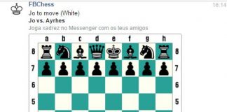 Sabia que pode jogar xadrez no facebook? Facebook