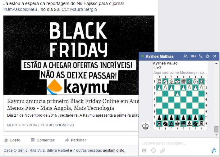 Sabia que pode jogar xadrez no facebook? - Menos Fios