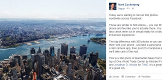 Fotos em 360 graus são agora suportadas pelo Facebook