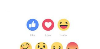 Facebook disponibilizou os botões de reacções para os comentários