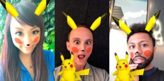 Snapchat lança novo filtro com inspiração em Pikachu