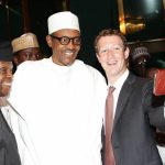 Presidente da Nigéria e Zuckerberg- menos fios
