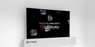 LG exibe a sua TV enrolável de 65 polegadas na CES 2018