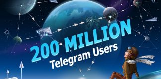 Telegram chega a 200 milhões de usuários mensais