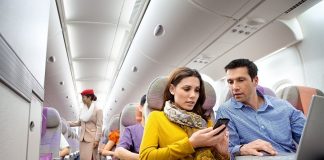 Emirates estabelece novo recorde com mais de 1 milhão de conexões Wi-Fi a bordo dos seus voos