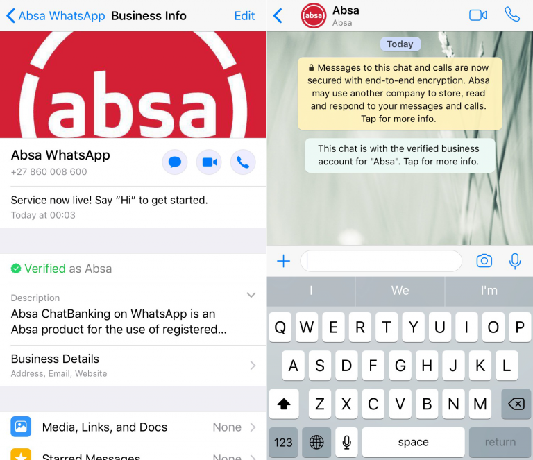South Africa With The First Bank To Make Payments Via Whatsapp
