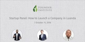 Founder Institute promove evento “Como Lançar uma Empresa em Luanda” Founder Institute Luanda