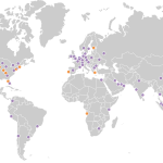 Mapa da rede global da Cloudflare – Menos Fios