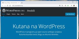 Já é possível criar um site pelo WordPress em Suaíli