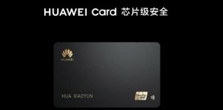Huawei apresentou oficialmente o seu cartão de crédito