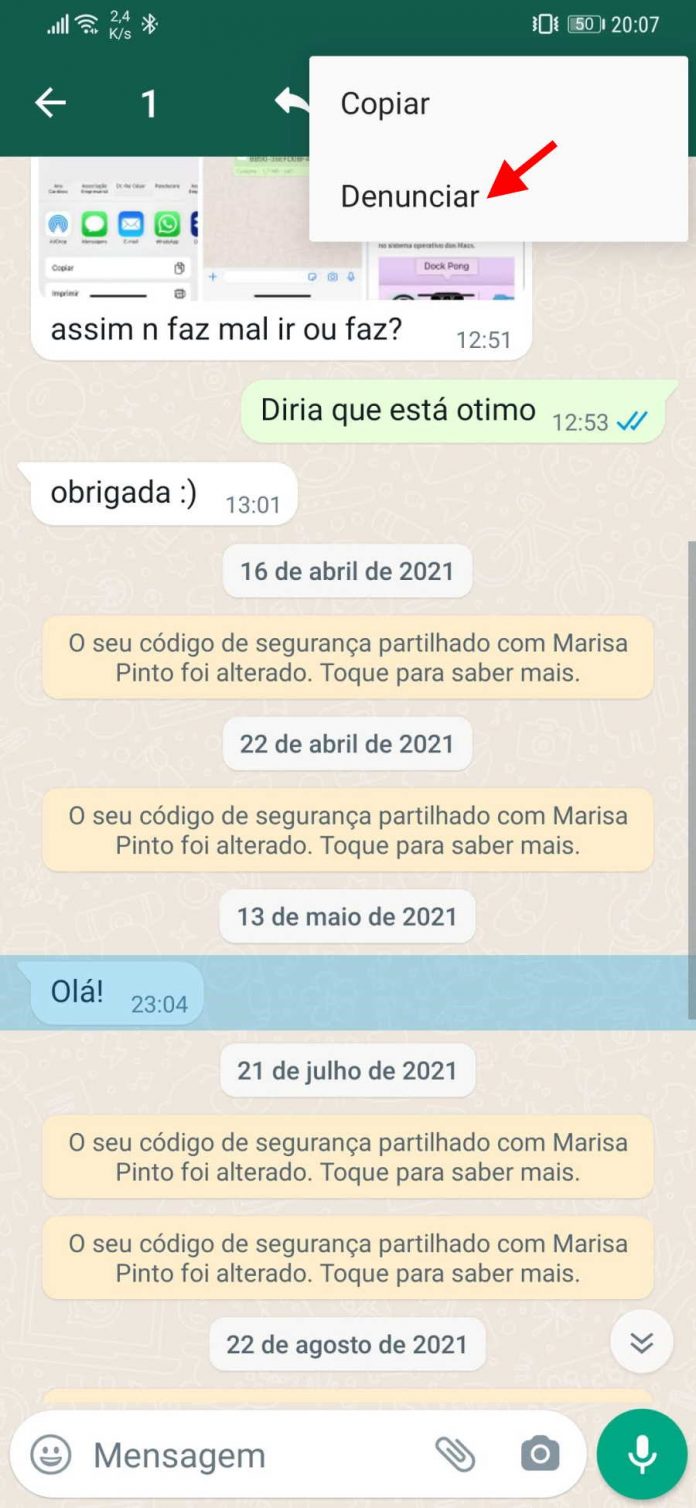 Já é possível denunciar mensagens de utilizadores no WhatsApp em nova ...