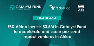 Catalyst Fund e FSD Africa investem US$ 3,5 milhões para impulsionar as startups em África