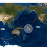Localização do Angosat-2 (Atualizado as 13:46 do dia 25 de outubro de 2022)