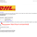 DHL Phishing model – MenosFios