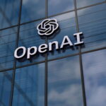 Open AI artificial intelligence company glass building concept